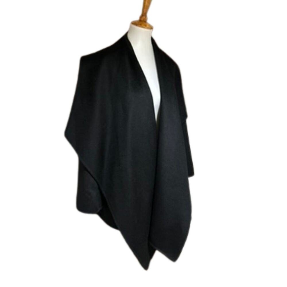 NAP Black Wool Coat Size Small - Picture 4 of 8